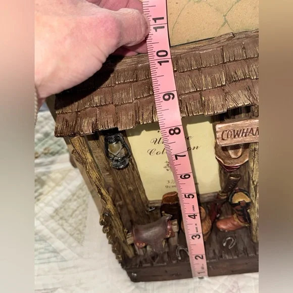 Rustic Western Light Up Picture Frame Cowboy Ranch Decor Lantern Cowhand Cabin - Picture 7 of 11